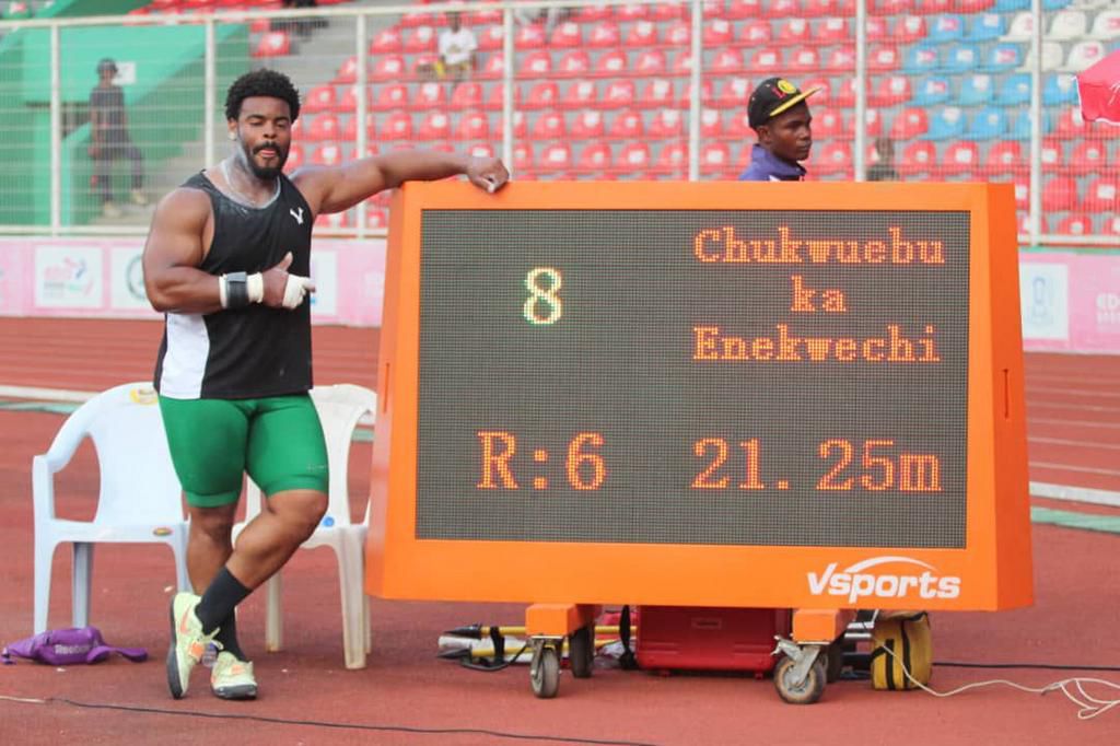 Chukwuebuka has been Nigeria's best Shot Put thrower since 2017