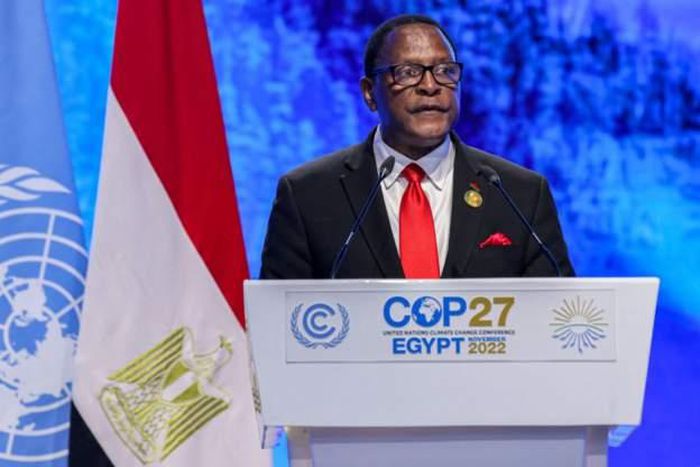 Malawian Presiden at the COP27, Egypt