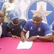 Gbenga Ogunbote signing the dotted lines as 3Sc boss.