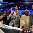 President Bola Tinubu rings the closing bell at NASDAQ in New York. [X:@NasdaqExchange]