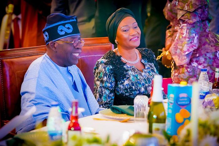 President Bola Tinubu with the first lady, Remi Tinubu [LASG]
