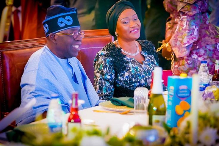 President Bola Tinubu with the first lady, Remi Tinubu [LASG]
