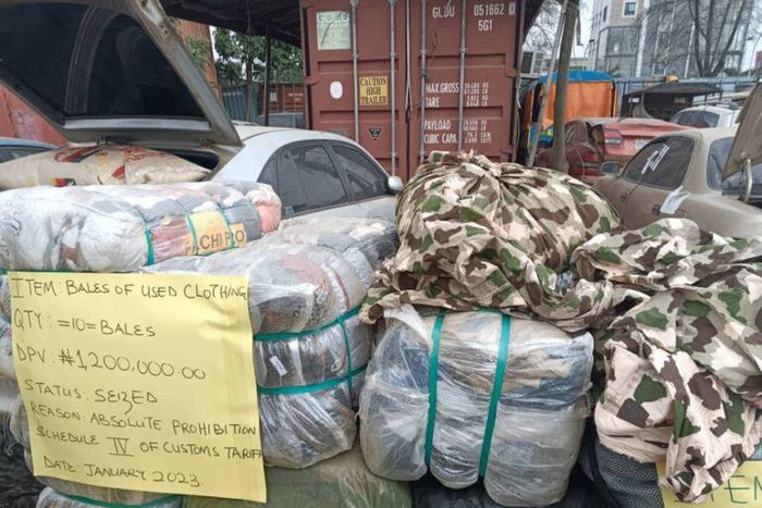 Customs FOU Unit intercepts military camouflage, other items worth N517.9m