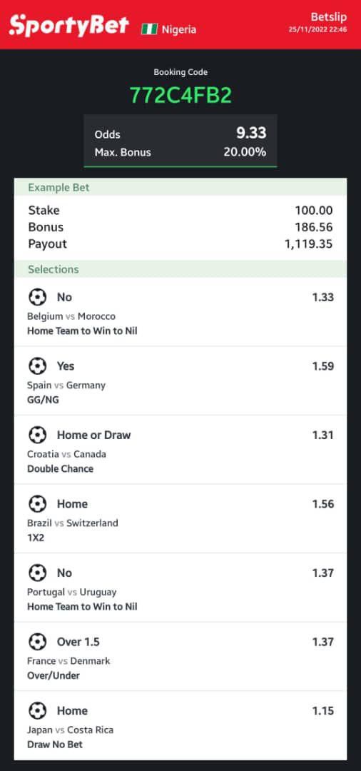 BettingTipsMan world cup tips on Sportybet