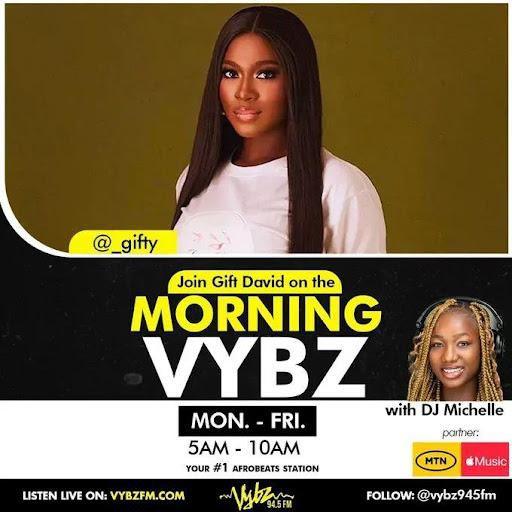 Vybz 94.5 FM OAP Spotlight - Gift David: The motivational voice of The Morning Vybz