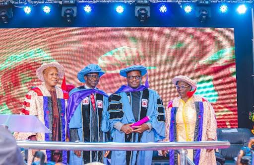 Sujimoto boss - Sijibomi Ogundele bags a Honorary Doctorate Degree for his outstanding contributions to entrepreneurship in Africa.