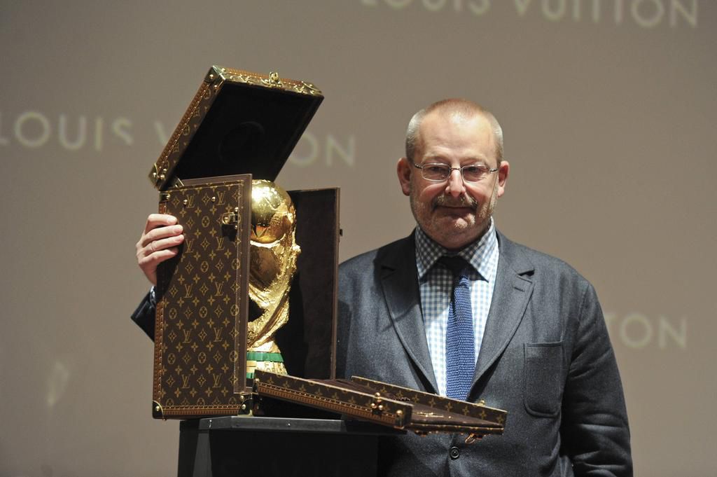 The Louis Vuitton bag was used to present the World Cup trophy at the 2018 edition in Russia.