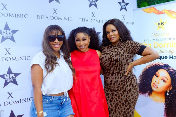Mercy Eke, Rita Dominic and Blessing Kenneth