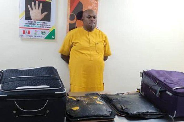 Suspect arrested by NDLEA operatives.