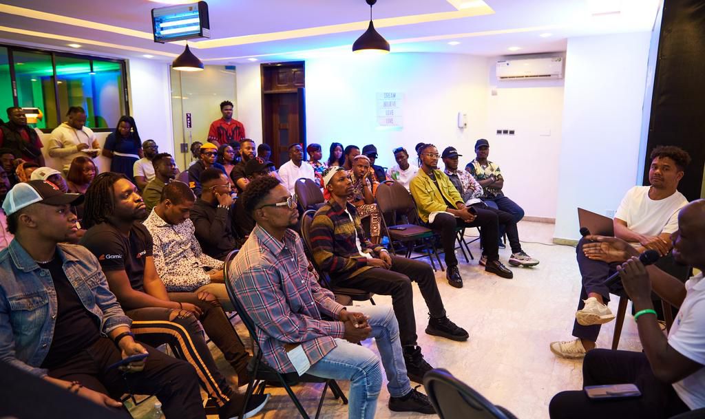 A cross section of guests at the Afro-gospel hangout