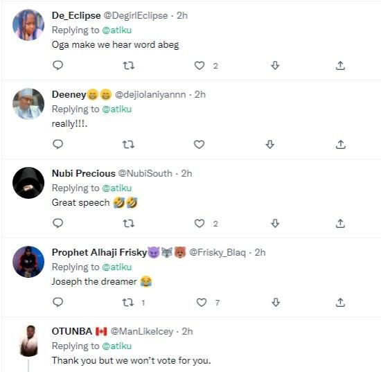 Nigerians react to Atiku Abubakar's tweet about Arsenal and Nigeria