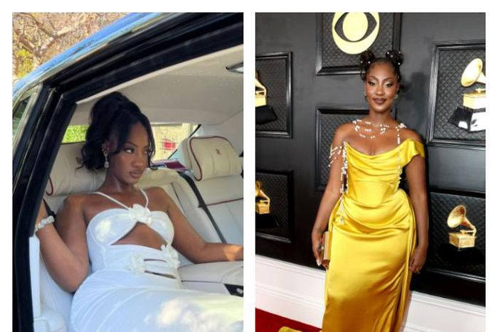 Tems at the 65th Grammy and Pre-Grammy brunch [Twitter/Cosmopolitan]