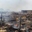 Okobaba plank market in Ebutte Metta guts fire again. [BBC]