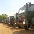 Some of the 700 Ashok Layland Troops Carrying trucks inaugurated by President Muhammadu Buhari in Abuja on Friday (3/3/23)