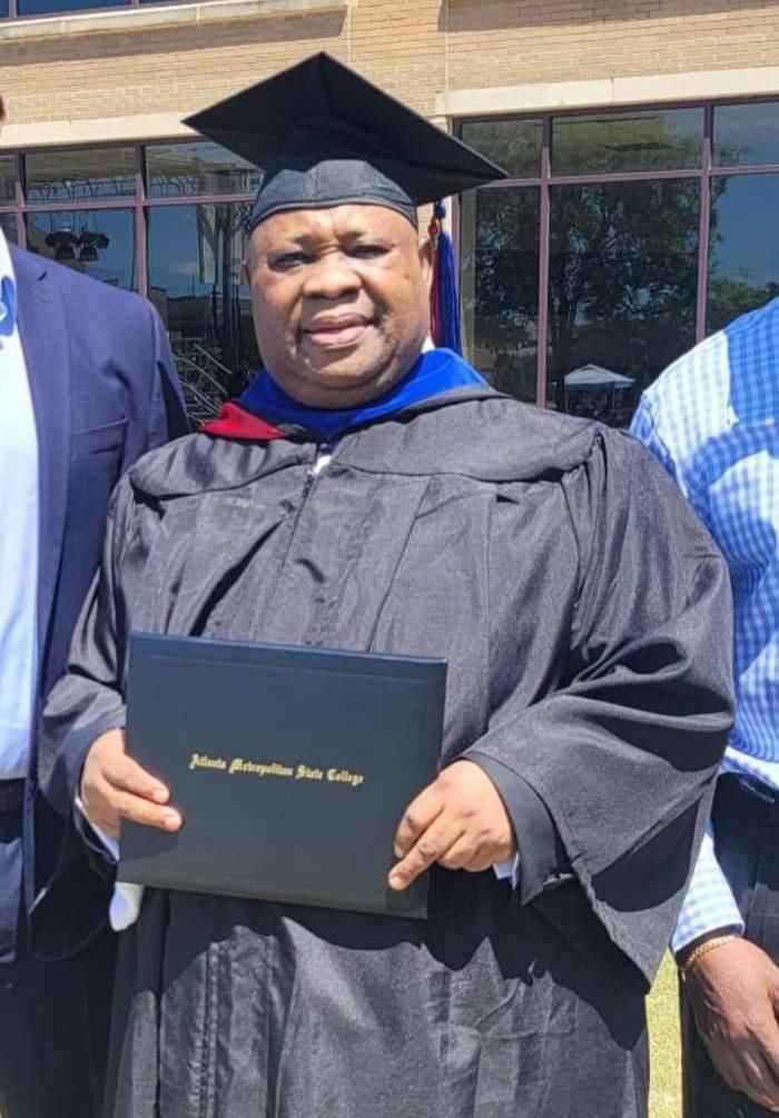 Ademola Adeleke during his graduation ceremony