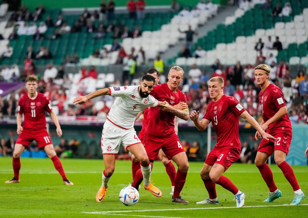 Tunisia held Denmark to a goalless draw.