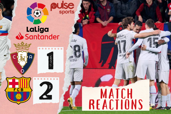 Barcelona recorded a 2-1 comeback win against Osasuna in La Liga