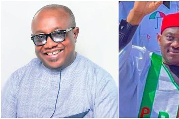 Labour Party candidate, Ngozi Okolie and Ndidi Elumelu, PDP candidate. [Politics Nigeria]