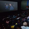 Movie lovers at Ozone Cinemas, E-Centre, Yaba