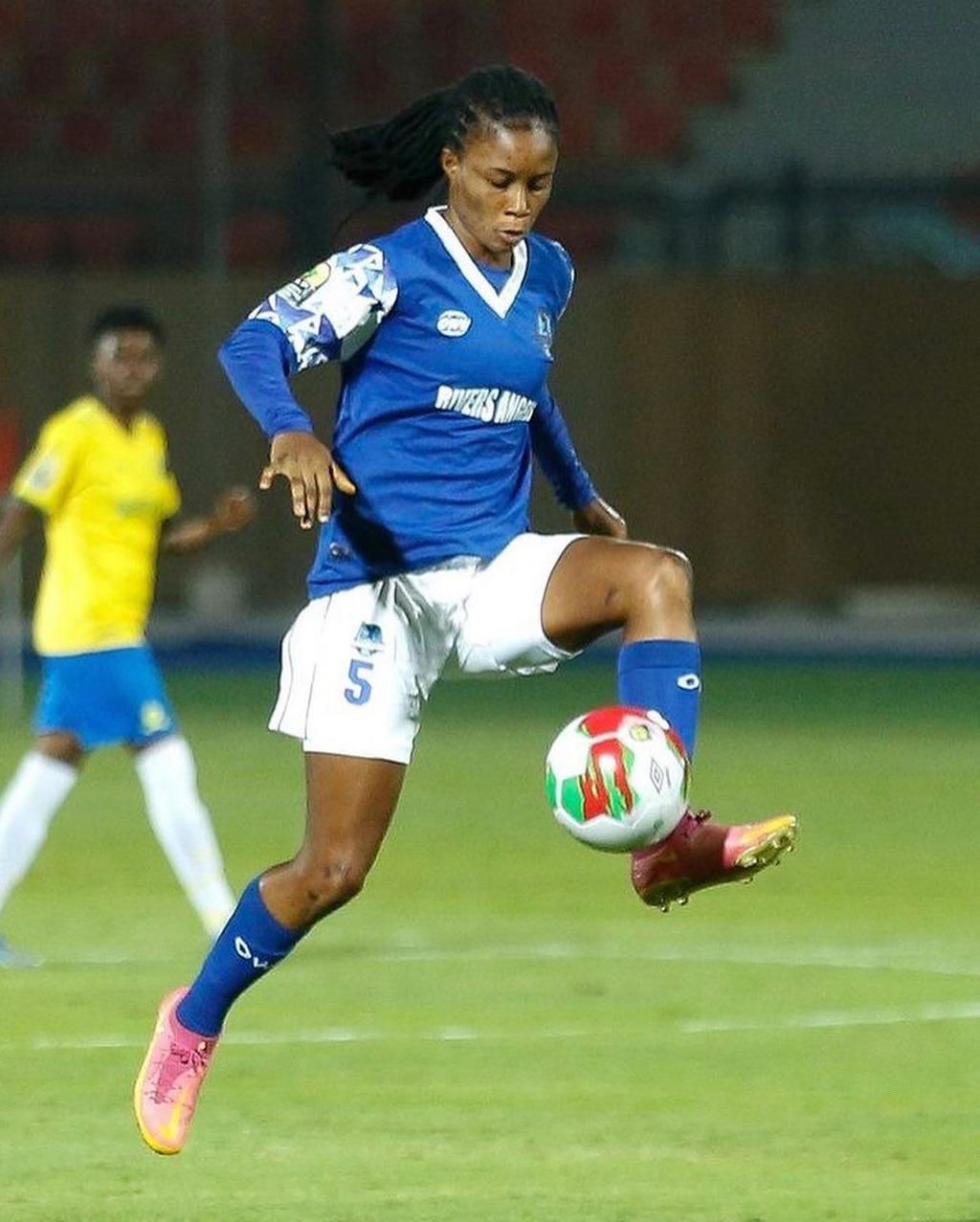 Demehin Tosin in full flight.