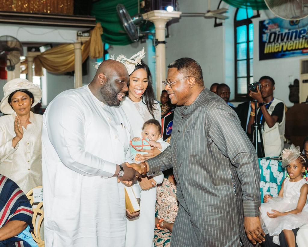 Senator Asuquo Ekpeyong and the Cross River Governor, His Excellency Senator Bassey Otu