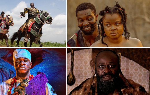 From left to right and top to bottom: 'King of Thieves,' 'Aníkúlápó,' 'Òrìṣà,' and 'Jagun Jagun' are defining a new age of exciting Yoruba epic films