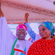 President Muhammadu Buhari, APC Presidential candidate, Bola Ahmed Tinubu, APC Governorship candidate in Adamawa state, Aishatu Dahiru Ahmed Binani.