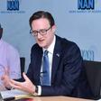 The British High Commissioner to Nigeria, Richard Montgomery in the studios of the News Agency of Nigeria (NAN).