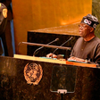 President Tinubu delivering his first presentastion at UNGA [Twitter/@TheML007]