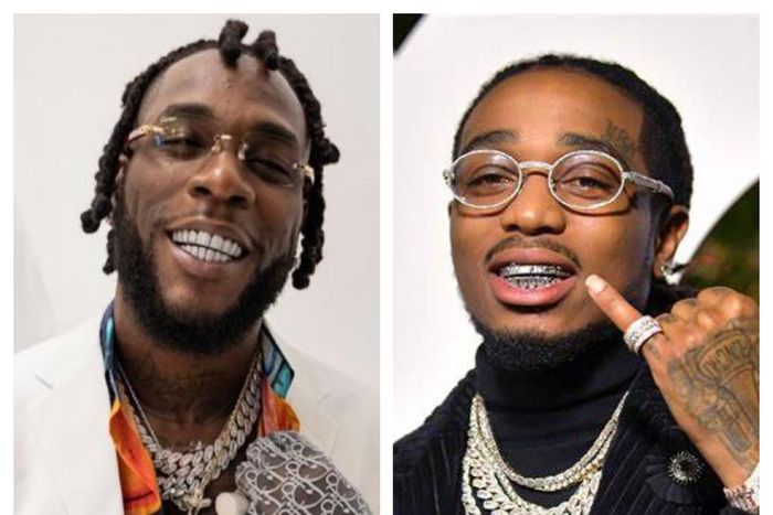 Burna Boy & Quavo spotted in music video shoot together