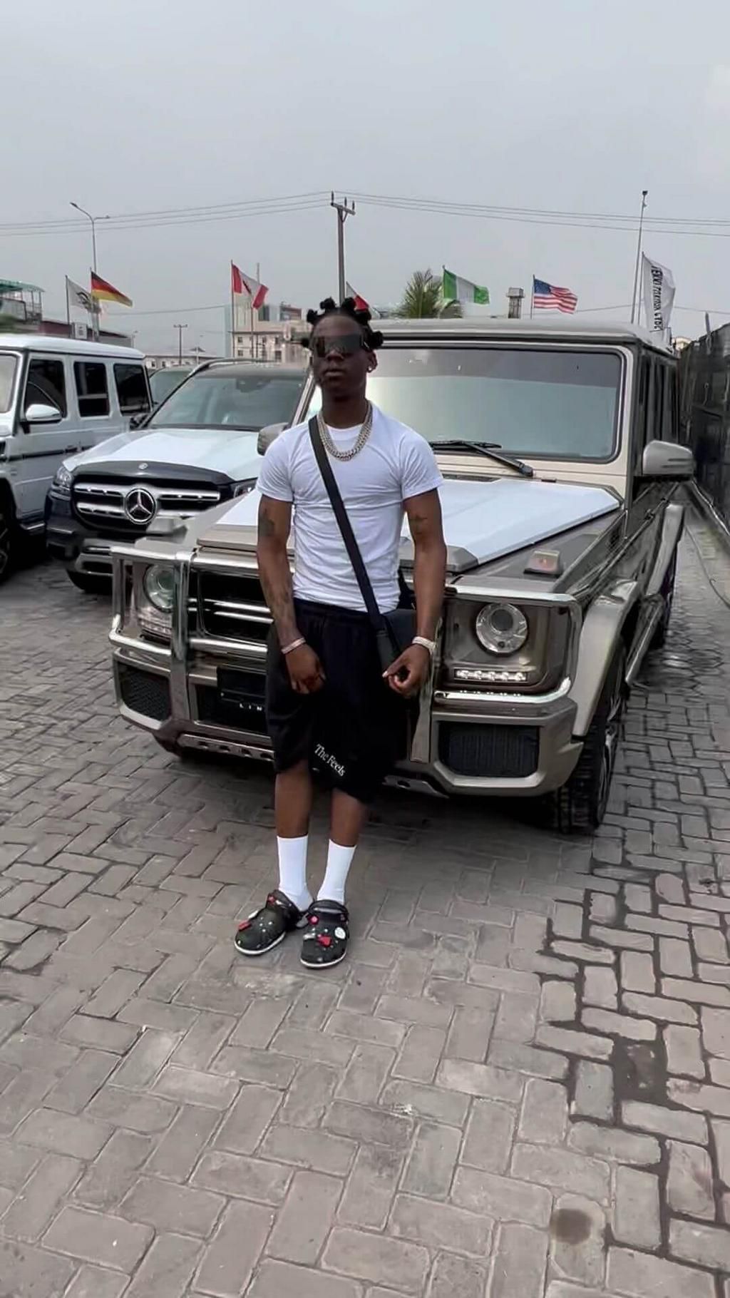 Rema-buys-A-Mercedes-Benz-Gwagon