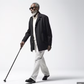 A blind man [Freepik]