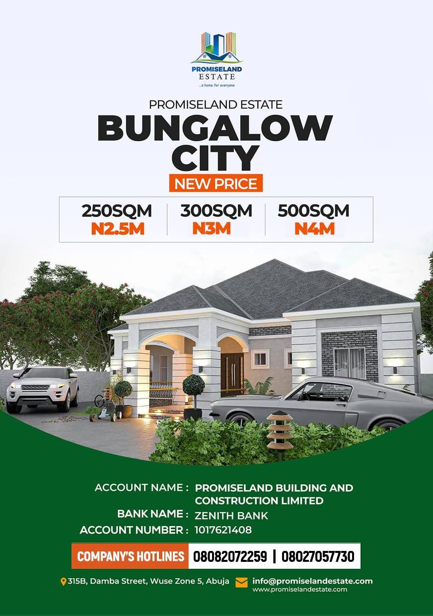 Promiseland unveils Maitama II Estate as a plot of land goes for ₦12m