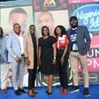 L-R: Nigerian Idol host, IK Osakioduwa; Nigerian Idol judge, Obi Asika; Marketing Manager, Tecno, Thompson Ani; Nigerian Idol Season 7 winner, Progress Chukwuyem; Head of Content and West Africa Channels, MultiChoice, Dr Busola Tejumola; Assistant Bran...