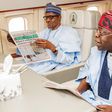 President Muhammadu Buhari with APC National Leader, Bola Tinubu
