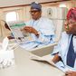 President Muhammadu Buhari with APC National Leader, Bola Tinubu