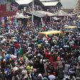 Crowded street in Lagos
