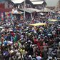 Crowded street in Lagos