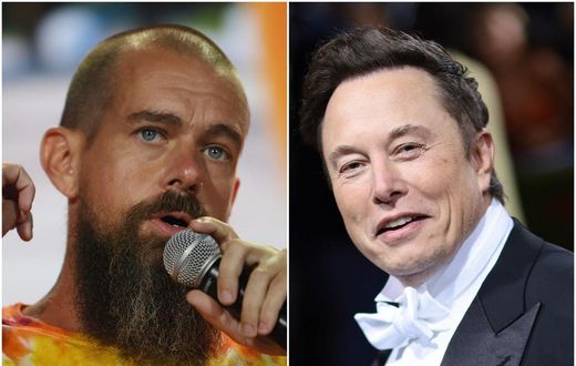Jack Dorsey and Elon Musk.Dimitrios Kambouris/Getty Images for The Met Museum/Vogue/Joe Raedle/Getty Images