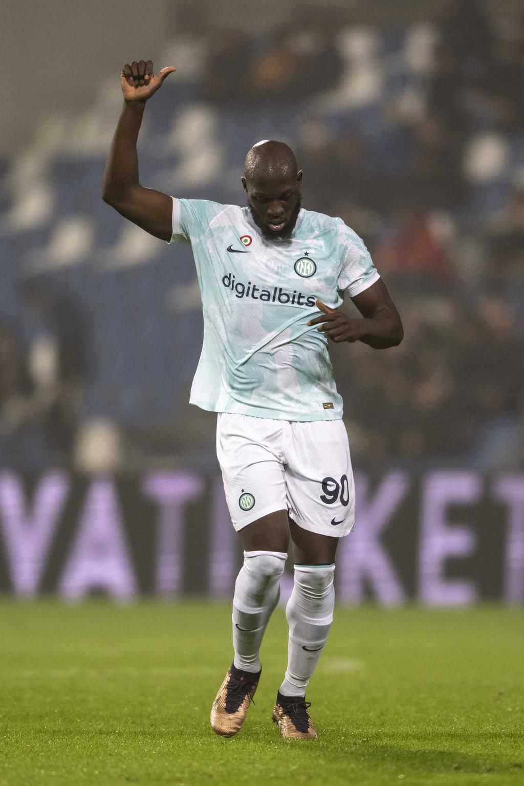 Romelu Lukaku (Inter) during the Italian Serie A friendly match between Sassuolo 0-1 Inter at Mapei Stadium on December 29, 2022 in Reggio Emilia, Italy.