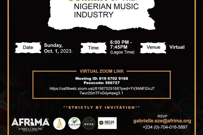 AFRIMA, PMAN, MPAN, others emergency summit on Nigerian music industry