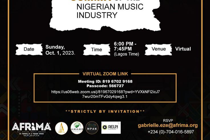 AFRIMA, PMAN, MPAN, others emergency summit on Nigerian music industry