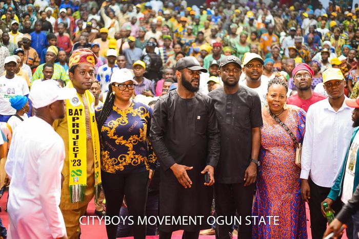 Seyi Tinubu joins Ogun youths' final City Boy Movement campaign in Abeokuta.