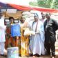 Presentation of agricultural inputs to a beneficiary during the flag-off of the 2022 Agricultural Value Chains Enterprise  Support Programme on Thursday in Ikorodu Local Government Area. [NAN]