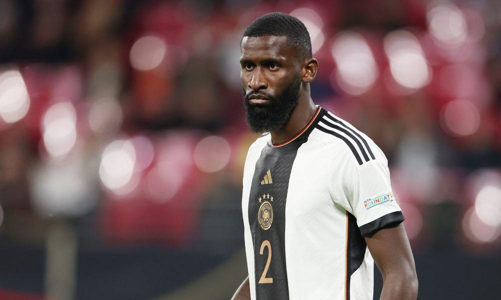 Rudiger in action for Germany