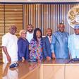 SGF, George Akume, receives in audience members of The Global Fund to Fight Aids, Tuberculosis and Malaria and Country Coordinating Mechanism (CCM) in his office on Thursday, 15th June, 2023. [Presidency]