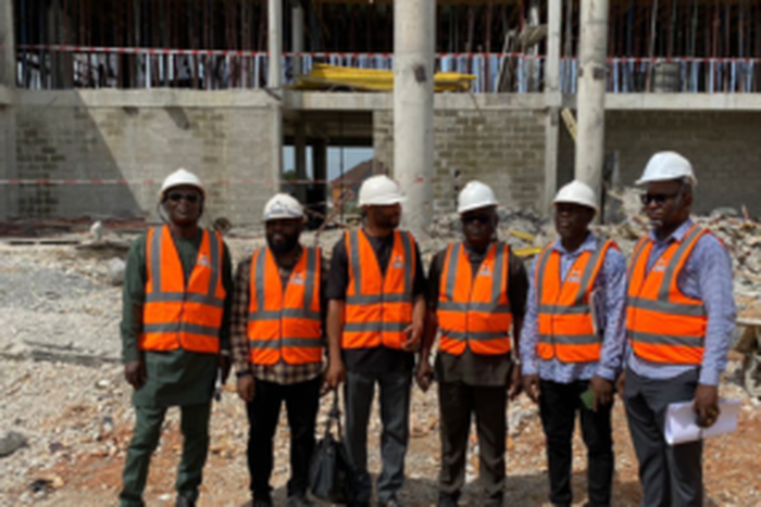 From 3rd right, Chairman of the Committee, Mr Celestine Ezeagu, flanked by other members of the committee. [NAN]