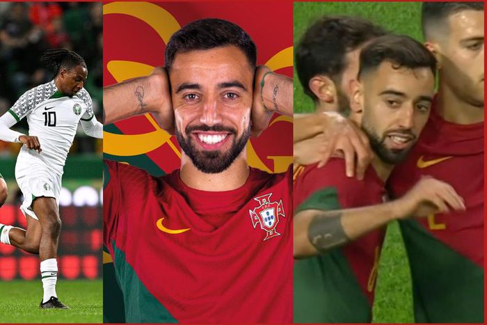 Bruno Fernandes scored a brace against Nigeria.