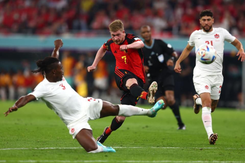 Kevin De Bruyne helped Belgium defeat Canada