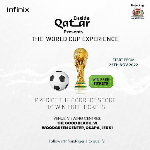 #InsideQatar: Win free smartphones, N1million at Infinix’s World Cup viewing center
